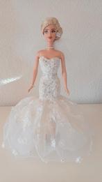 Barbie blond bruidje in handgemaakte jurk, Ophalen of Verzenden, Pop