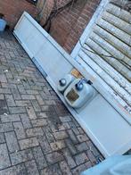 RVS Keukenblad met Dubbele Spoelbak - Gebruikt, Huis en Inrichting, Keuken | Complete keukens, Ophalen, Gebruikt, Overige typen