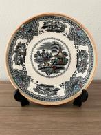 Antiek polychroom wandbord Petrus Regout & Co decor Damascus, Antiek en Kunst, Ophalen of Verzenden