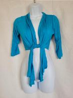 Leuk kort blauw vestje katoen+stretch mt S merk Studio Mo, Kleding | Dames, Blauw, ., Ophalen of Verzenden, Zo goed als nieuw