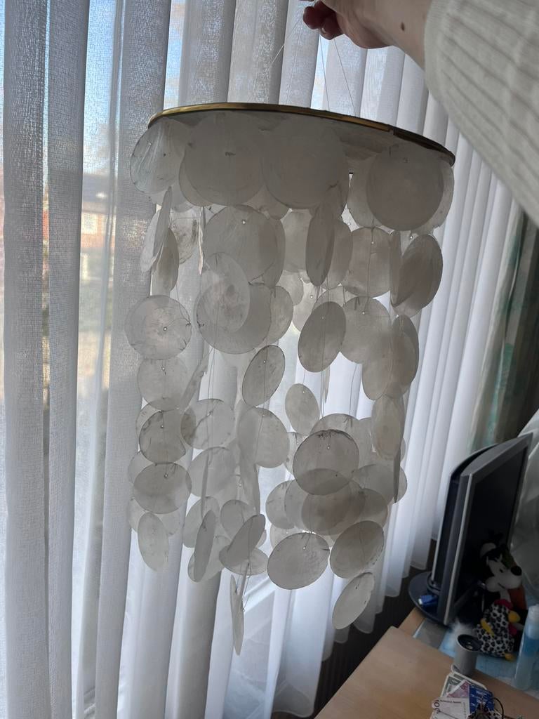 Vintage Schelpen hanger, Ophalen of Verzenden, Zo goed als nieuw, Overige materialen, Mid century, vintage