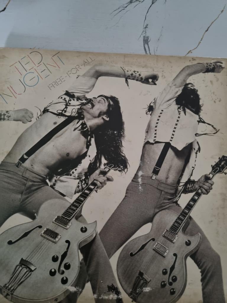 Ted nugent free for all vinyl, Cd's en Dvd's, Vinyl | Hardrock en Metal, Ophalen of Verzenden, Gebruikt