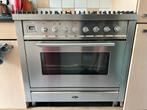 Boretti gasfornuis met oven - RVS, Witgoed en Apparatuur, Fornuizen, Ophalen, Gebruikt, Hete lucht, 60 cm of meer