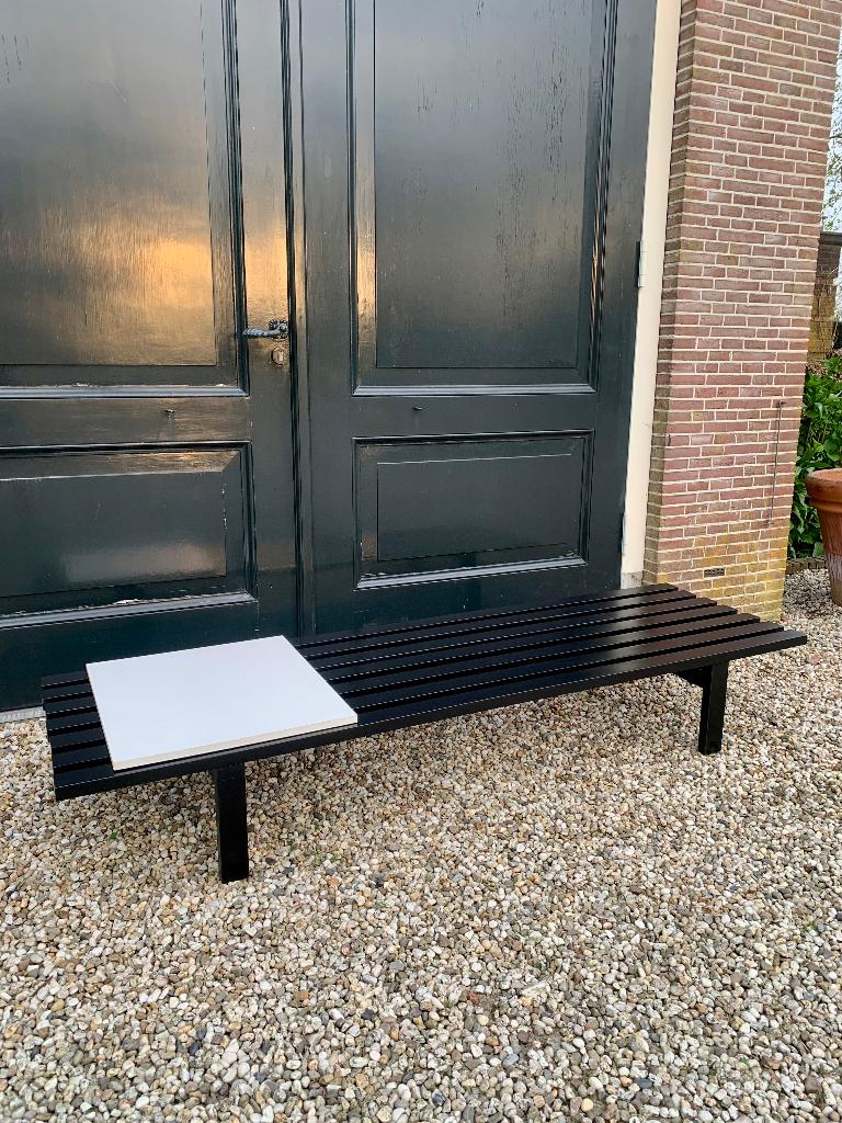 Vintage grote Martin Visser BRZ lattenbank, Ophalen, Gebruikt, Hout