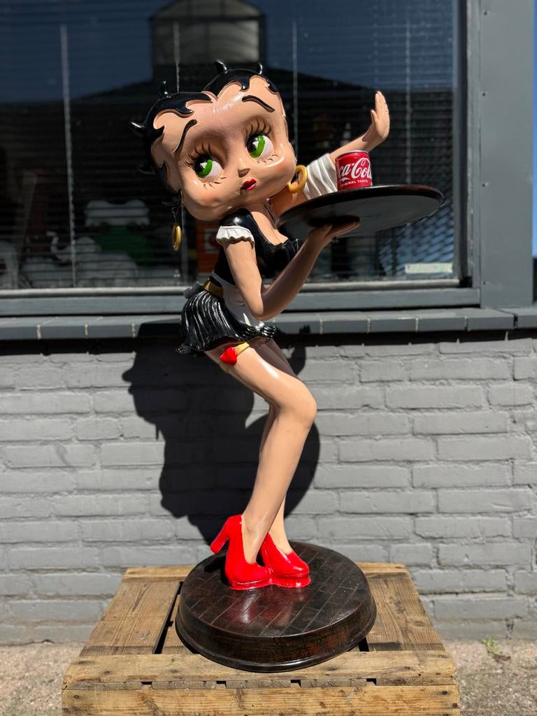 Groot Betty Boop Serveerster beeld XL, Ophalen, Zo goed als nieuw, Mens