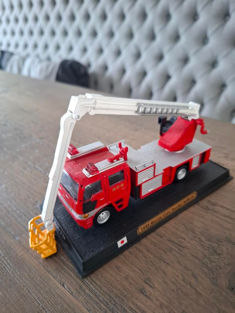 Brandweer hoogwerker 1:64 Morita Gyro Snorkel MSB-20 1995, Overige merken, Auto, Groter dan 1:32, Ophalen of Verzenden