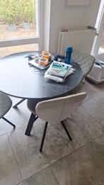 Eettafel met drie stoelen, Huis en Inrichting, Tafels | Eettafels, Ophalen, Rechthoekig, 50 tot 100 cm