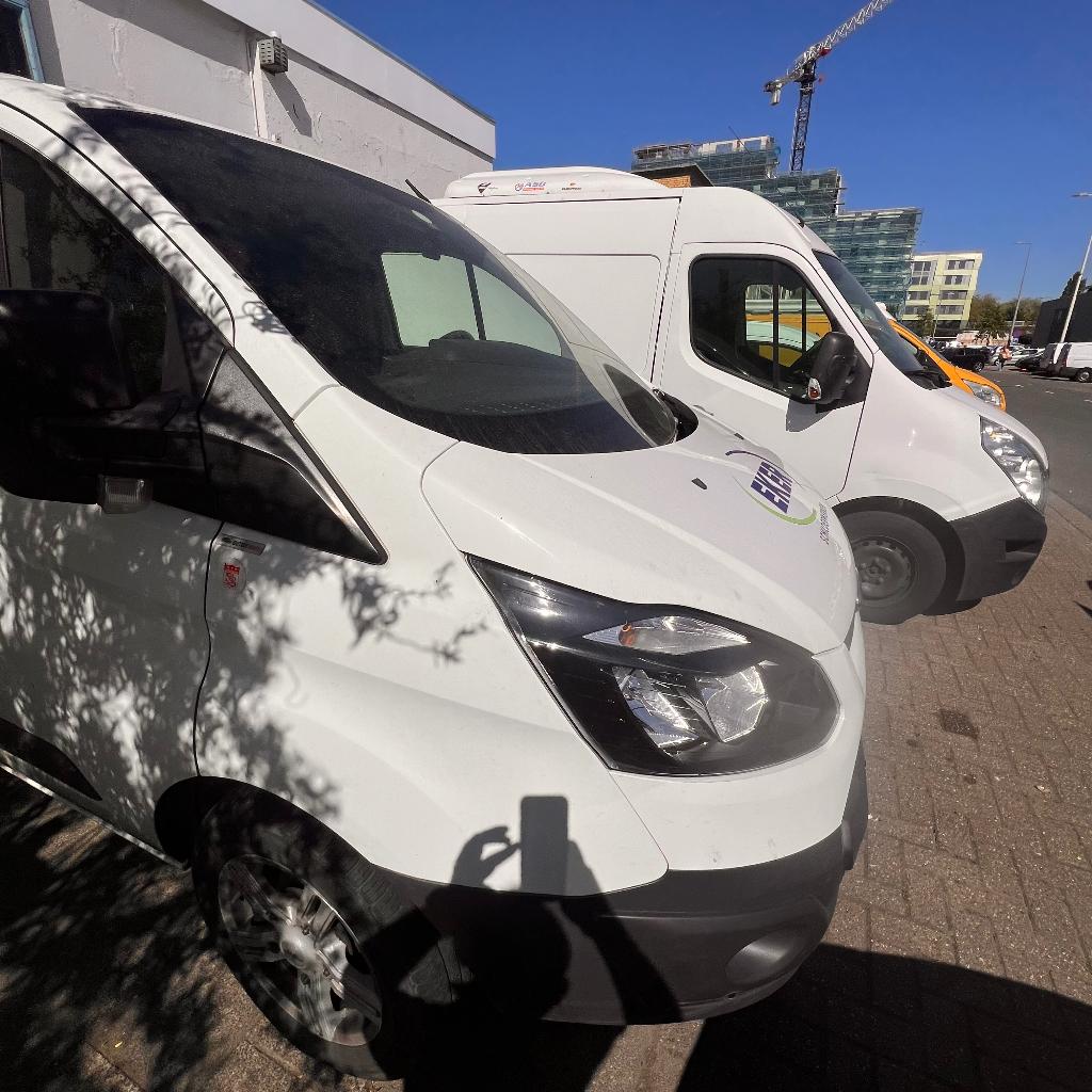 Ford Transit Custom GB 2.0 Tdci 130PK 290 L2h1 2016, Auto's, Voorwielaandrijving, Stof, 1995 cc, Zwart