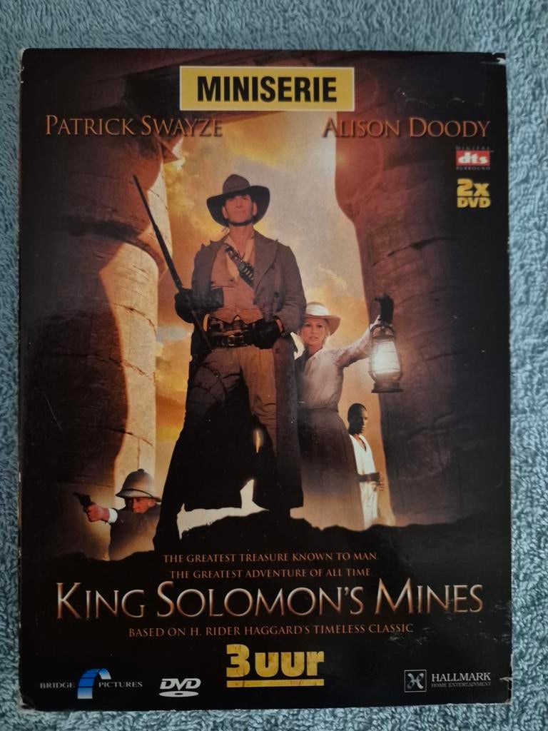 King Solomon's Mines - Miniserie (2x DVD) Patrick Swayze, Historisch of Kostuumdrama, Boxset, Ophalen of Verzenden, Zo goed als nieuw