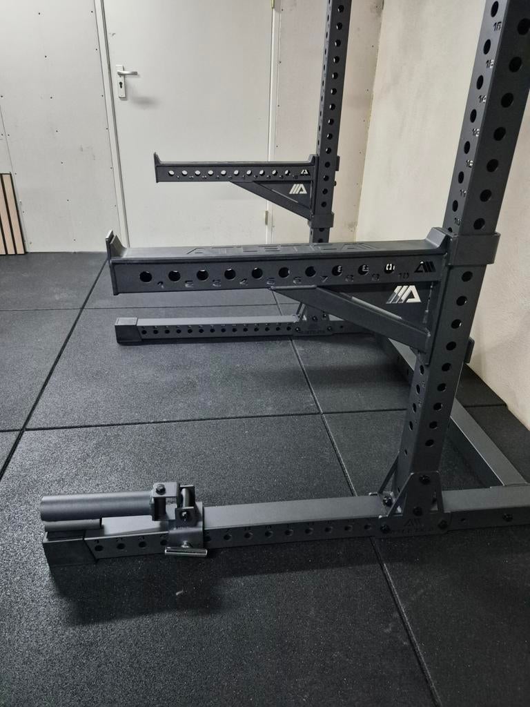 Professioneel Squat Rack + Verstelbaar Fitnessbankje, Nieuw!, Sport en Fitness, Ophalen, Zo goed als nieuw, Benen, Overige typen