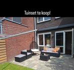 Comfortabele Wicker Loungeset met Salontafel, Tuin en Terras, Tuinsets en Loungesets, Ophalen, 4 zitplaatsen, Gebruikt, Loungeset