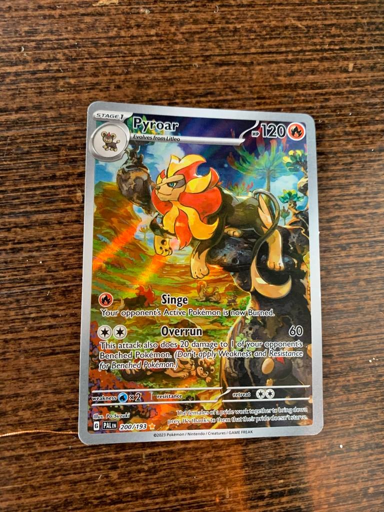 Pokémon Kaart Pyroar 200/193 - Paldea Evolved, Ophalen of Verzenden, Nieuw, Losse kaart