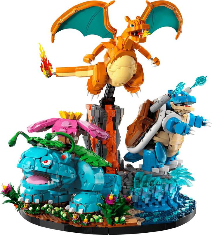 Mega Construx Pokémon Venusaur, Charizard & Blastoise, Kinderen en Baby's, Speelgoed | Bouwstenen, Nieuw, Overige merken, Ophalen of Verzenden