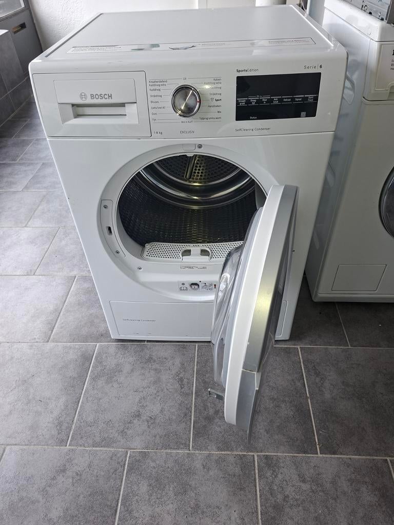 BOSCH EXCLUSIV WARMTEPOMPDROGER, Ophalen, Gebruikt, 8 tot 10 kg, Voorlader