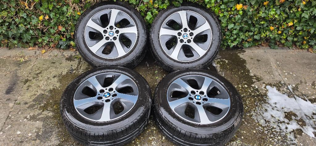 BMW 17 inch Lm Velgen met Zomerbanden X1 X3, Ophalen, Gebruikt, Banden en Velgen, 17 inch