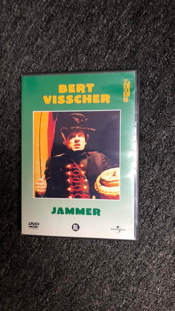 Dvd Bert Visscher - Jammer, Alle leeftijden, Ophalen of Verzenden, Zo goed als nieuw, Stand-up of Theatershow
