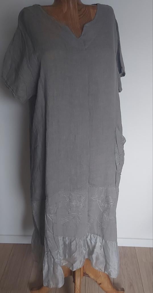Linnen jurkje new collection, Made in Italy, Maat 42/44 (L), Nieuw, Ophalen of Verzenden