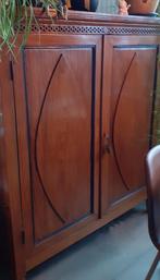 2 Deurs gerestaureerde antieke teakkast, Huis en Inrichting, Kasten | Overige, Ophalen, Gebruikt