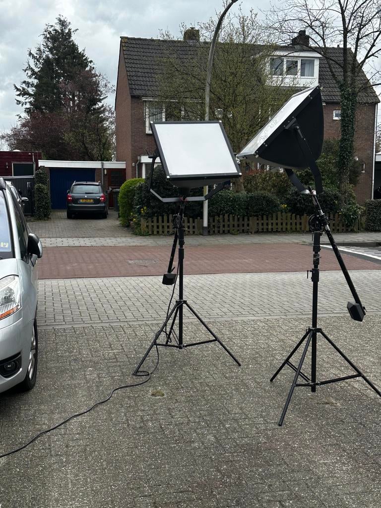 Vintage studiolampen. Industrieel design. Uniek!, Ophalen, Gebruikt