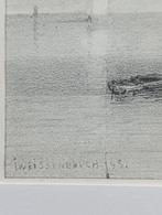 Weissenbruch, village at the sea, 19th century, 22 x 17 cm, Ophalen of Verzenden