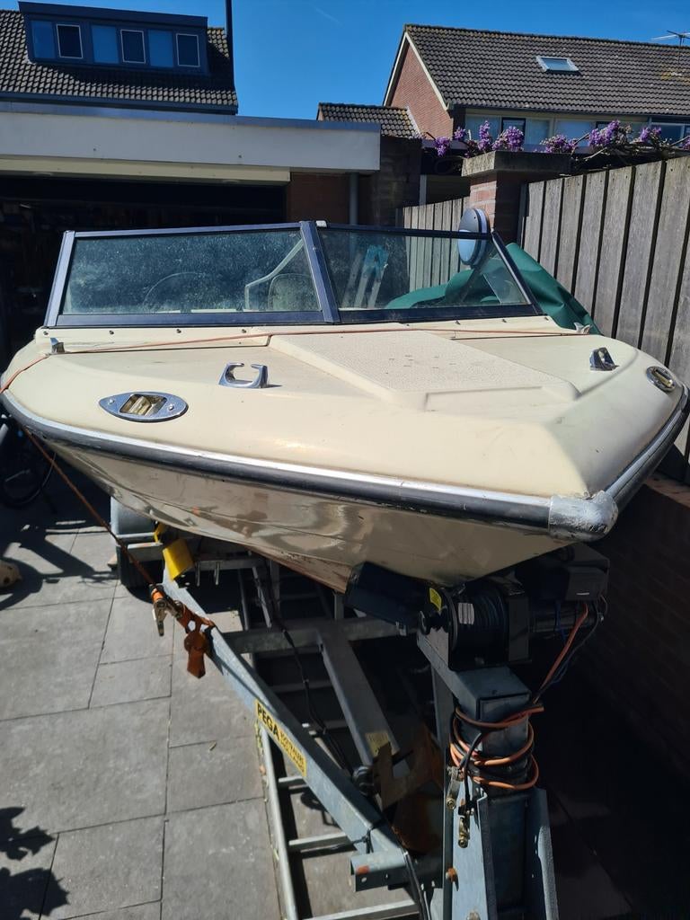 Bootje, Watersport en Boten, Ophalen, Gebruikt, Staal, Binnenboordmotor