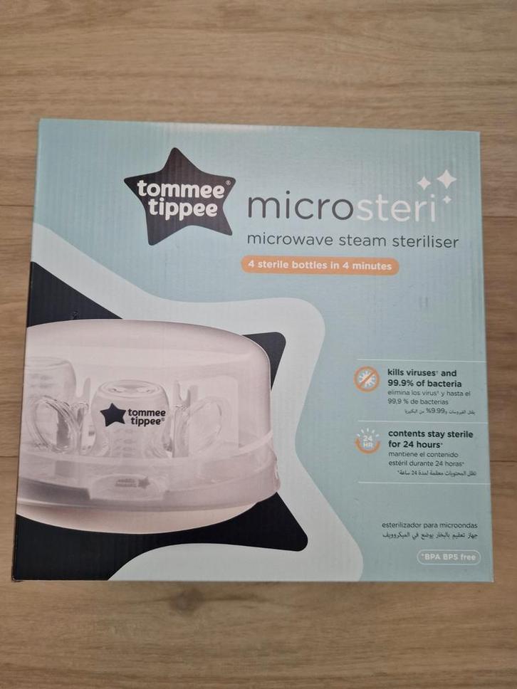 Tommee Tippee Microsteri magnetron stoom sterilisator, Kinderen en Baby's, Babyvoeding en Toebehoren, Zo goed als nieuw, Sterilisator