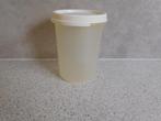 Tupperware Ruimtespaarder Rond 440 ml. Wit, Ophalen of Verzenden, Gebruikt, Wit, Bus of Trommel
