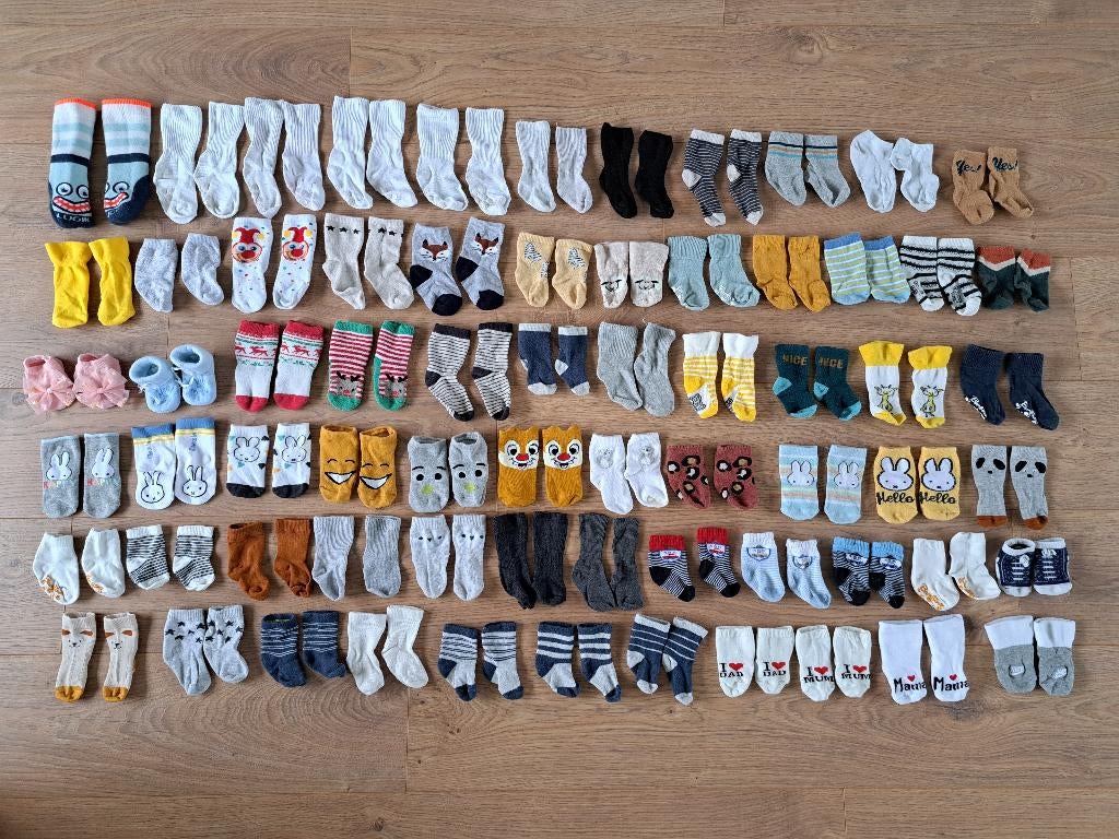 Groot pakket sokjes voor baby in goede staat - GOED DOEL, Jongetje of Meisje, Nijntje, Ophalen of Verzenden, Zo goed als nieuw