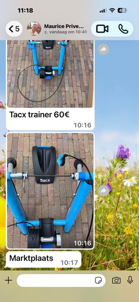 Tacx trainer, Sport en Fitness, Wielrennen, Ophalen, Gebruikt, Overige typen
