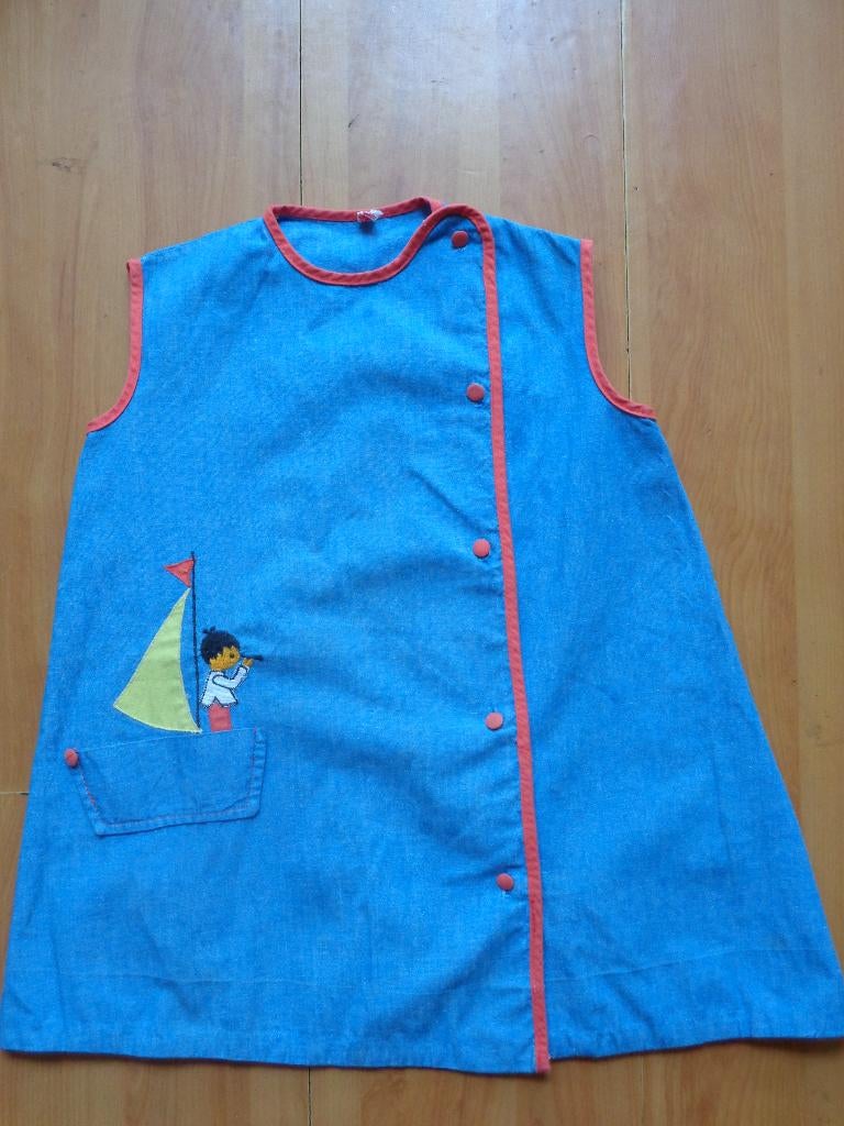 Vintage jurkje denim, Ophalen of Verzenden, Zo goed als nieuw, Meisje, Jurkje of Rokje