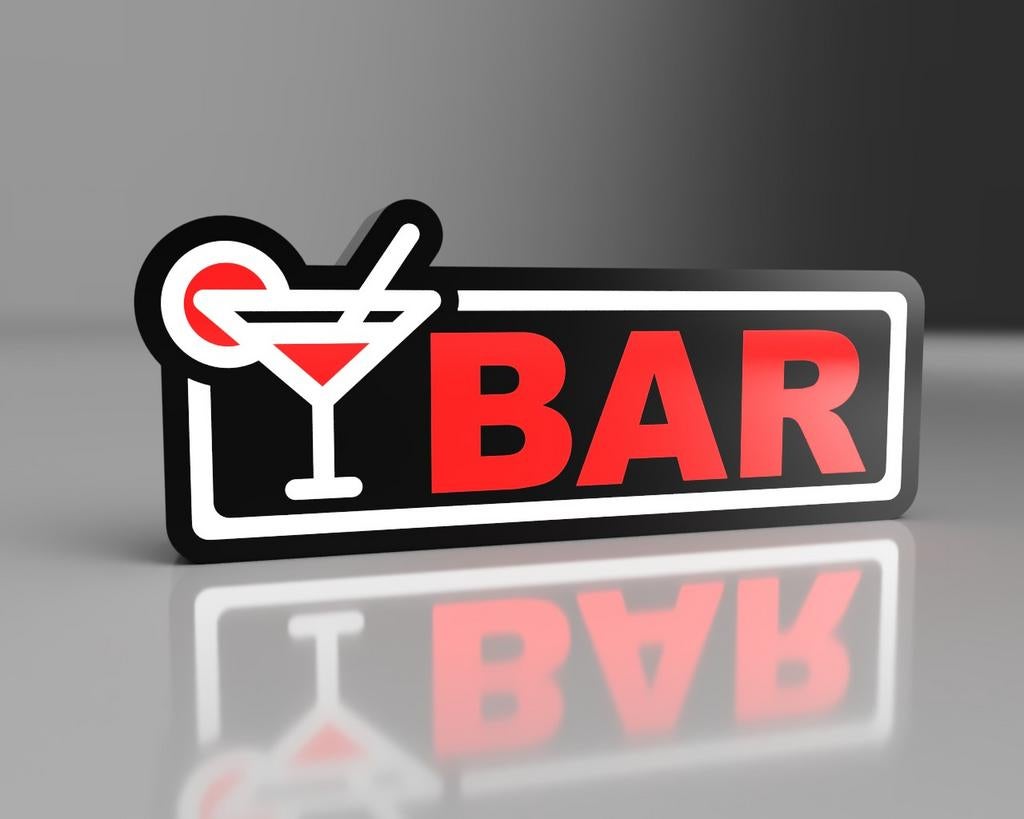 Bar lamp, Bar lightbox, Ophalen of Verzenden, Nieuw, Minder dan 50 cm
