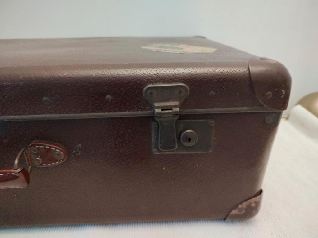 K419 VINTAGE jaren 40 koffer VULCANFIBER zeer fraai, Overige materialen, Gebruikt, -, -
