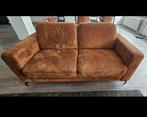 Cognac kleurige 2-zits bank - Gebruikt, Ophalen, Gebruikt, 150 tot 200 cm, Tweepersoons