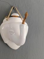 Vintage wand-olielamp olifantenkop, Antiek en Kunst, Ophalen of Verzenden