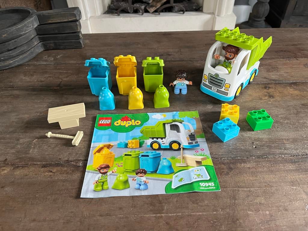 Duplo Vuilnisauto, Kinderen en Baby's, Speelgoed | Duplo en Lego, City, Ophalen of Verzenden, Zo goed als nieuw, Compleet