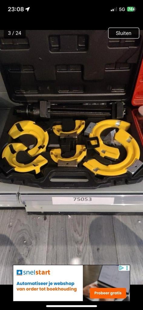 UltraToolz professionele veerspanner set 80 - 265 mm, Ophalen of Verzenden