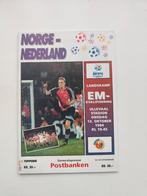 Noorwegen - Nederland EK 96 Officieel programma 12-10-1994, Verzenden, Zo goed als nieuw, Overige binnenlandse clubs, Overige typen