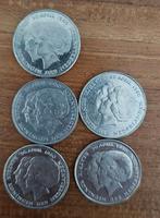5x 1 gulden met dubbele kop 1980, Postzegels en Munten, Munten | Nederland, Ophalen of Verzenden, Koningin Juliana, Overige waardes