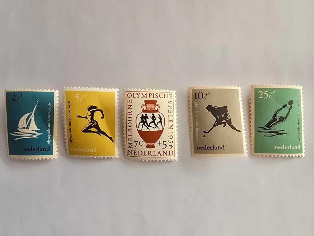 Nvph, 676/680. Olympiade zegels., Postzegels en Munten, Postzegels | Nederland, Ophalen