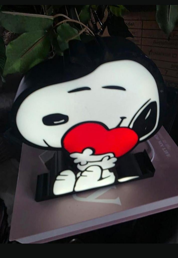 Snoopy met hartje ledlamp, Ophalen of Verzenden, Zo goed als nieuw