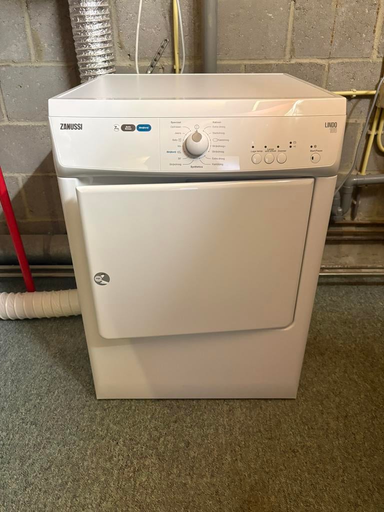 Zanussi droger in nette staat ZTE7101PZ, Ophalen, 6 tot 8 kg, Luchtafvoer, Zo goed als nieuw