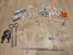 Grote set laboratoriumglaswerk en klemmen, Ophalen of Verzenden