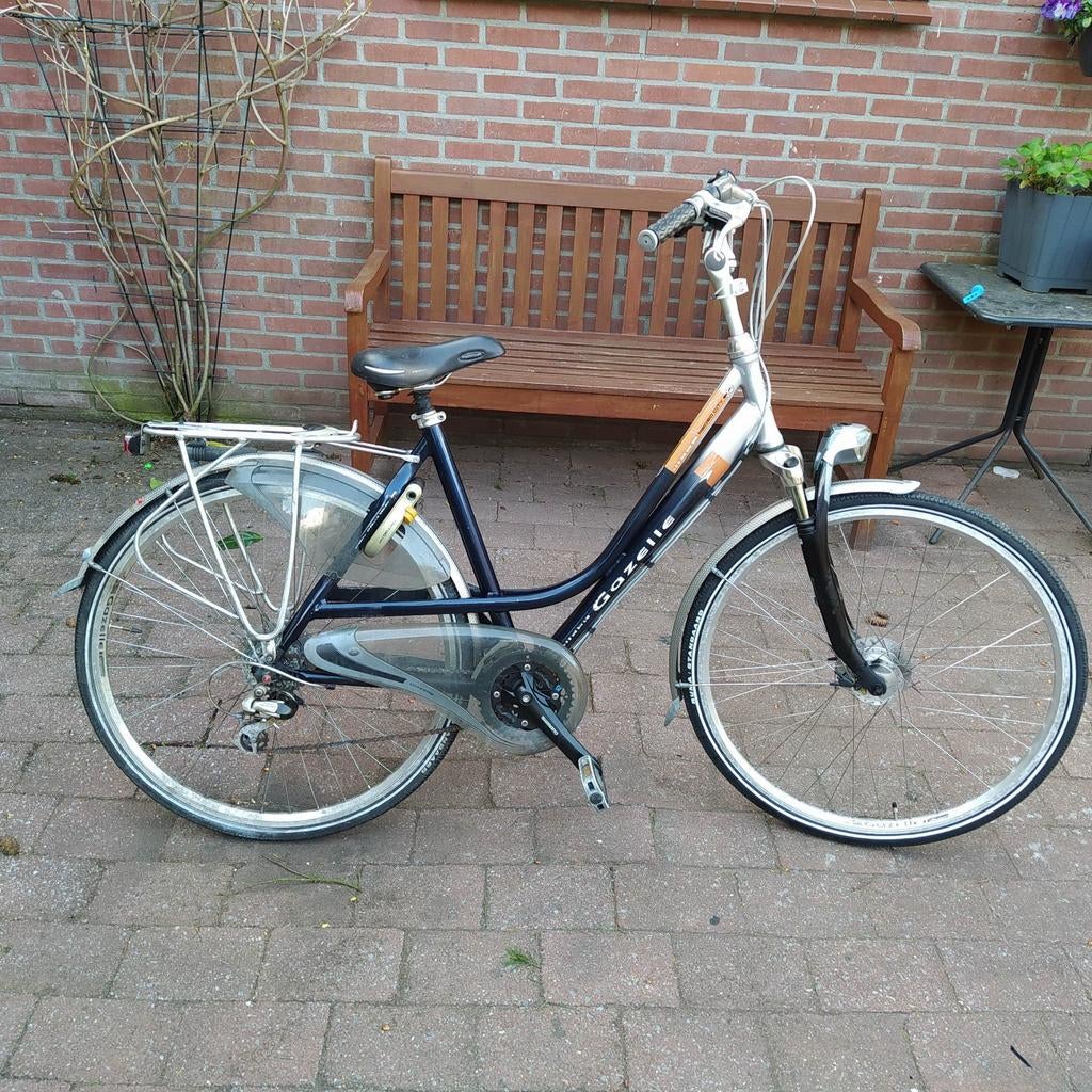 28 inch Gazelle medeo met versnellingen, Fietsen en Brommers, Fietsen | Dames | Damesfietsen, Ophalen, Gebruikt, Versnellingen