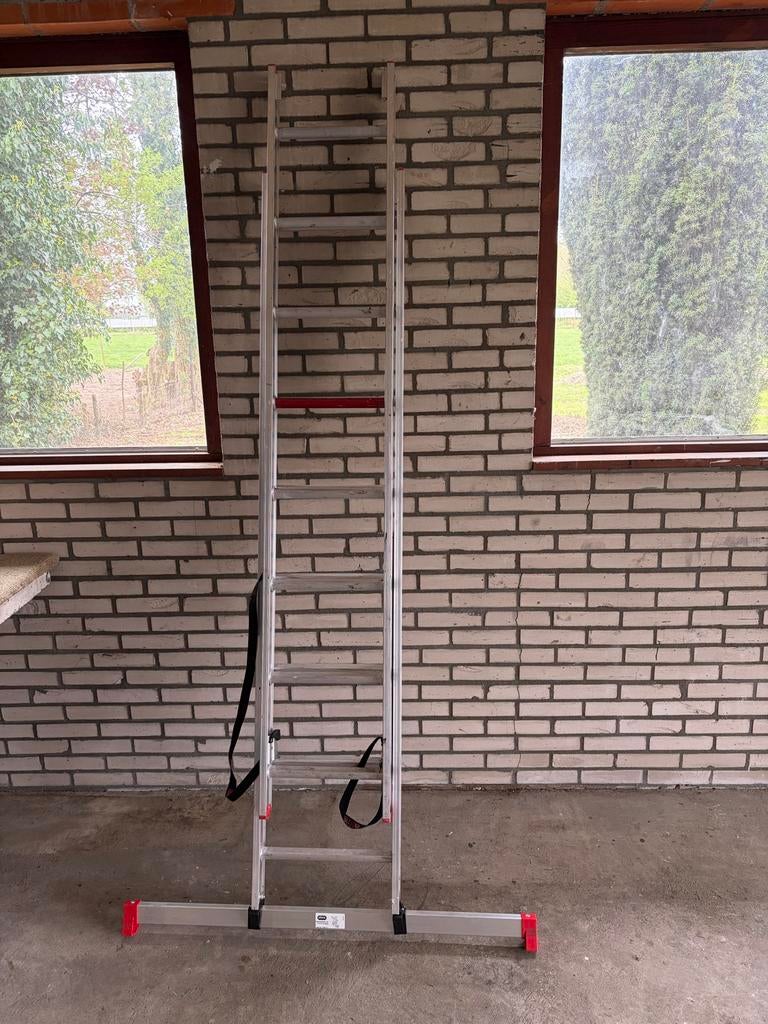 Altrex AR 2040 All Round ladder 2x8 sporten, Ophalen, Gebruikt, Ladder, Opvouwbaar of Inschuifbaar