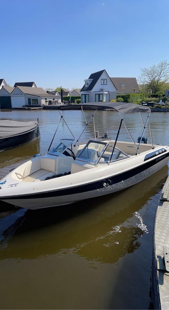 Sunbird spirit 170 met evinrude 50pk 4 takt, Watersport en Boten, Ophalen, Gebruikt, Minder dan 70 pk, 3 tot 6 meter