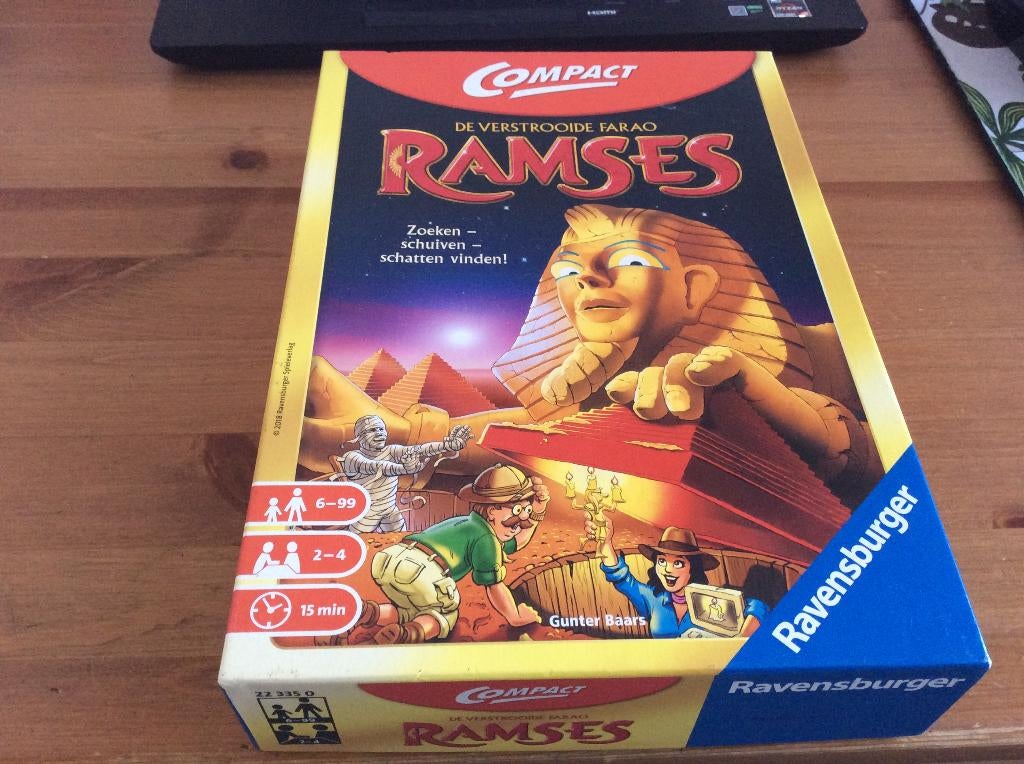 Compact Rameses. bordspel van Ravensburger, Hobby en Vrije tijd, Gezelschapsspellen | Bordspellen, Een of twee spelers, Ophalen of Verzenden
