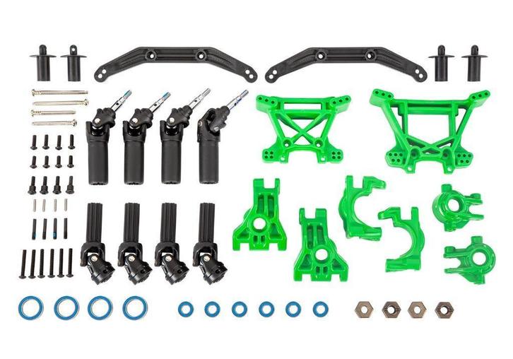 TRAXXAS Outer Driveline & Suspension Upgrade Kit, Green., Hobby en Vrije tijd, Modelbouw | Radiografisch | Auto's, Nieuw, Auto offroad