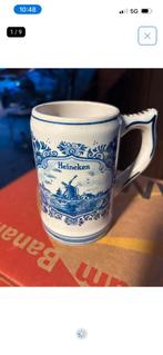 Delfts blauwe Heineken pul dubbeldruk uit 1982, Antiek en Kunst, Ophalen