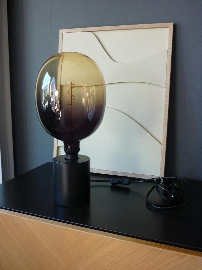 Ikea Blekklint tafellamp met Rollsbo Led lamp, Huis en Inrichting, Ophalen of Verzenden, Gebruikt, Hout, Minder dan 50 cm