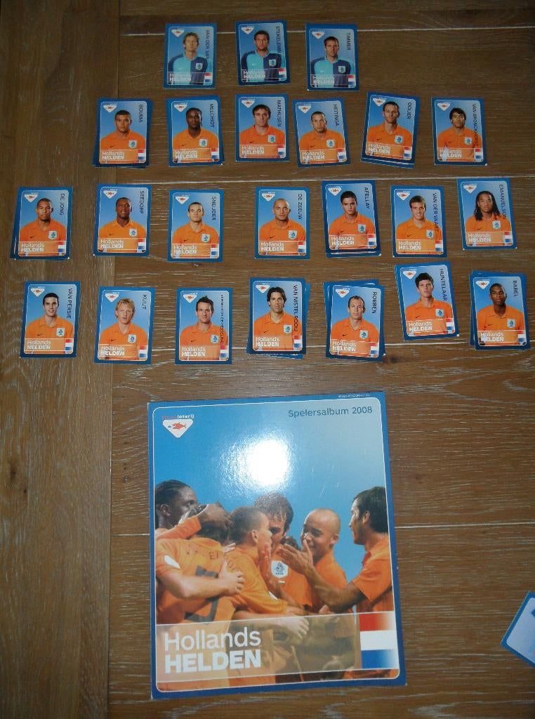 Hollands Helden, Spelersalbum 2008, Nederlands Elftal, Ophalen of Verzenden, Zo goed als nieuw, Poster, Plaatje of Sticker